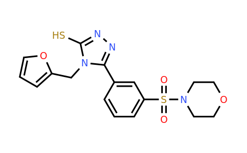 CAS 731776-66-2 | 4-[(furan-2-yl)methyl]-5-[3-(morpholine-4-sulfonyl)phenyl]-4H-1,2,4-triazole-3-thiol