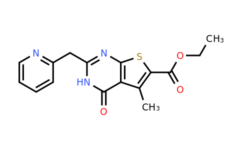 CAS 731778-58-8 | ethyl 5-methyl-4-oxo-2-[(pyridin-2-yl)methyl]-3H,4H-thieno[2,3-d]pyrimidine-6-carboxylate