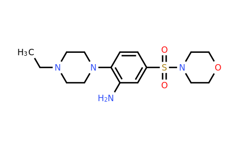 CAS 731815-58-0 | 2-(4-ethylpiperazin-1-yl)-5-(morpholine-4-sulfonyl)aniline