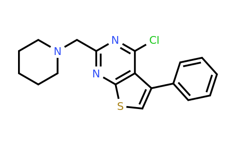 CAS 731815-64-8 | 1-({4-chloro-5-phenylthieno[2,3-d]pyrimidin-2-yl}methyl)piperidine