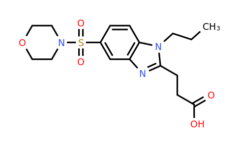 CAS 731815-69-3 | 3-[5-(morpholine-4-sulfonyl)-1-propyl-1H-1,3-benzodiazol-2-yl]propanoic acid