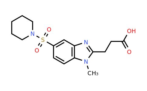 CAS 731820-87-4 | 3-[1-methyl-5-(piperidine-1-sulfonyl)-1H-1,3-benzodiazol-2-yl]propanoic acid