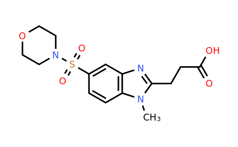 CAS 731820-90-9 | 3-[1-methyl-5-(morpholine-4-sulfonyl)-1H-1,3-benzodiazol-2-yl]propanoic acid