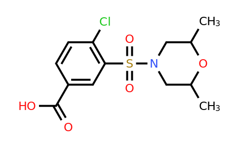 CAS 731826-53-2 | 4-chloro-3-[(2,6-dimethylmorpholin-4-yl)sulfonyl]benzoic acid
