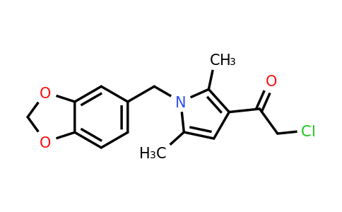 CAS 731826-79-2 | 1-{1-[(1,3-dioxaindan-5-yl)methyl]-2,5-dimethyl-1H-pyrrol-3-yl}-2-chloroethan-1-one