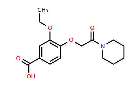 CAS 731826-96-3 | 3-ethoxy-4-[2-oxo-2-(piperidin-1-yl)ethoxy]benzoic acid