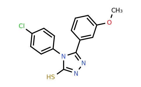 CAS 731826-99-6 | 4-(4-chlorophenyl)-5-(3-methoxyphenyl)-4H-1,2,4-triazole-3-thiol