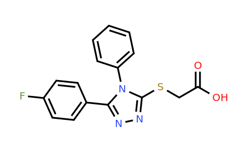 CAS 731827-00-2 | 2-{[5-(4-fluorophenyl)-4-phenyl-4H-1,2,4-triazol-3-yl]sulfanyl}acetic acid