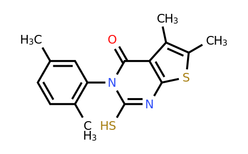 CAS 731827-11-5 | 3-(2,5-dimethylphenyl)-5,6-dimethyl-2-sulfanyl-3H,4H-thieno[2,3-d]pyrimidin-4-one