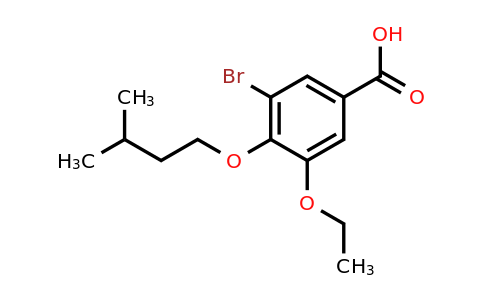 CAS 731827-15-9 | 3-bromo-5-ethoxy-4-(3-methylbutoxy)benzoic acid