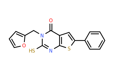 CAS 731827-23-9 | 3-[(furan-2-yl)methyl]-6-phenyl-2-sulfanyl-3H,4H-thieno[2,3-d]pyrimidin-4-one