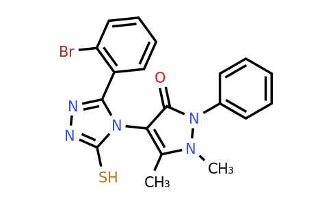 CAS 732287-94-4 | 4-[3-(2-bromophenyl)-5-sulfanyl-4H-1,2,4-triazol-4-yl]-1,5-dimethyl-2-phenyl-2,3-dihydro-1H-pyrazol-3-one