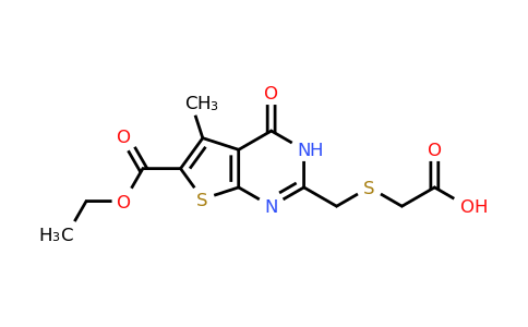 CAS 732291-84-8 | 2-({[6-(ethoxycarbonyl)-5-methyl-4-oxo-3H,4H-thieno[2,3-d]pyrimidin-2-yl]methyl}sulfanyl)acetic acid