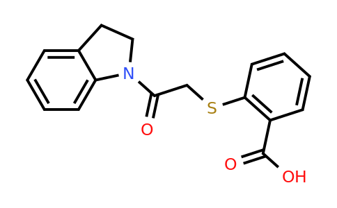 CAS 732992-66-4 | 2-{[2-(2,3-dihydro-1H-indol-1-yl)-2-oxoethyl]sulfanyl}benzoic acid