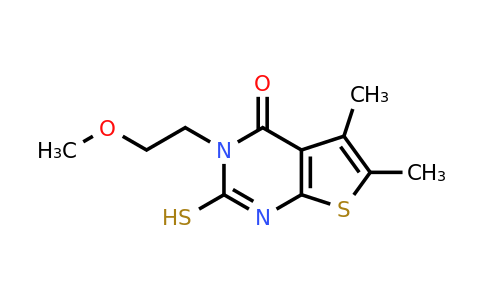 CAS 733015-20-8 | 3-(2-methoxyethyl)-5,6-dimethyl-2-sulfanyl-3H,4H-thieno[2,3-d]pyrimidin-4-one