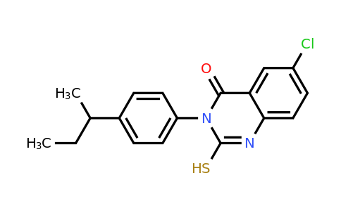 CAS 733030-61-0 | 3-[4-(butan-2-yl)phenyl]-6-chloro-2-sulfanyl-3,4-dihydroquinazolin-4-one