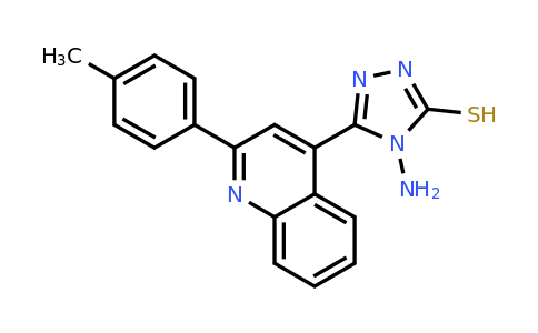 CAS 733030-64-3 | 4-amino-5-[2-(4-methylphenyl)quinolin-4-yl]-4H-1,2,4-triazole-3-thiol