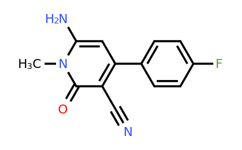 CAS 733030-90-5 | 6-amino-4-(4-fluorophenyl)-1-methyl-2-oxo-1,2-dihydropyridine-3-carbonitrile