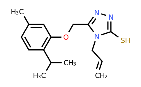 CAS 733031-02-2 | 5-{[5-methyl-2-(propan-2-yl)phenoxy]methyl}-4-(prop-2-en-1-yl)-4H-1,2,4-triazole-3-thiol