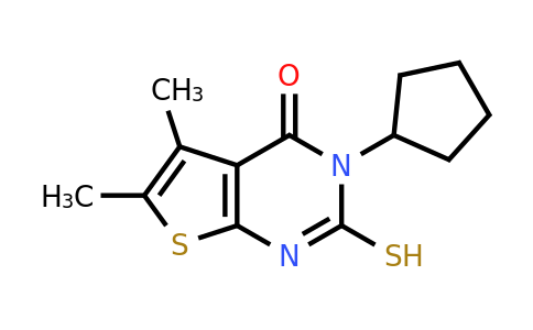 CAS 733031-03-3 | 3-cyclopentyl-5,6-dimethyl-2-sulfanyl-3H,4H-thieno[2,3-d]pyrimidin-4-one