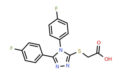 CAS 733031-06-6 | 2-{[4,5-bis(4-fluorophenyl)-4H-1,2,4-triazol-3-yl]sulfanyl}acetic acid