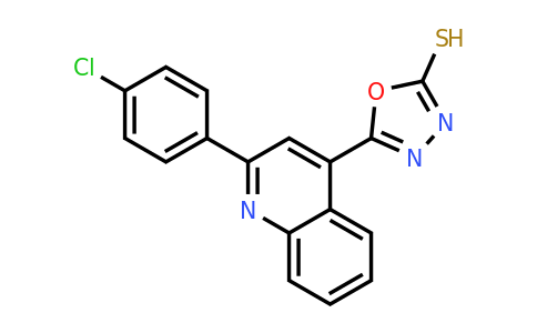 CAS 733044-90-1 | 5-[2-(4-chlorophenyl)quinolin-4-yl]-1,3,4-oxadiazole-2-thiol