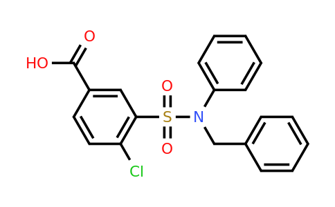 CAS 733762-51-1 | 3-[benzyl(phenyl)sulfamoyl]-4-chlorobenzoic acid
