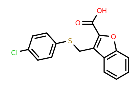 CAS 733790-56-2 | 3-{[(4-chlorophenyl)sulfanyl]methyl}-1-benzofuran-2-carboxylic acid