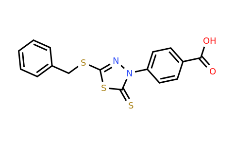 CAS 733794-42-8 | 4-[5-(benzylsulfanyl)-2-sulfanylidene-2,3-dihydro-1,3,4-thiadiazol-3-yl]benzoic acid