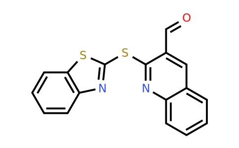 CAS 733794-82-6 | 2-(1,3-benzothiazol-2-ylsulfanyl)quinoline-3-carbaldehyde