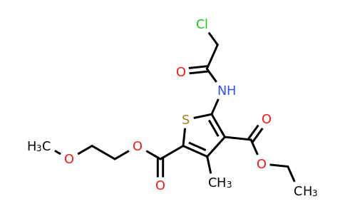 CAS 733796-15-1 | 4-ethyl 2-(2-methoxyethyl) 5-(2-chloroacetamido)-3-methylthiophene-2,4-dicarboxylate