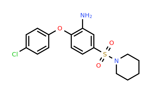 CAS 734546-73-7 | 2-(4-chlorophenoxy)-5-(piperidine-1-sulfonyl)aniline