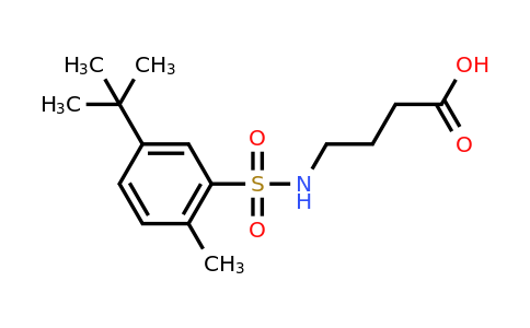 CAS 735297-18-4 | 4-(5-tert-butyl-2-methylbenzenesulfonamido)butanoic acid