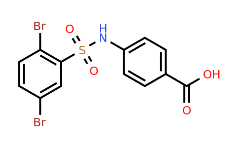 CAS 735297-59-3 | 4-(2,5-dibromobenzenesulfonamido)benzoic acid
