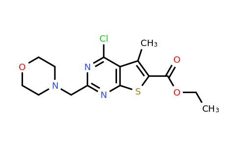 CAS 735305-32-5 | ethyl 4-chloro-5-methyl-2-[(morpholin-4-yl)methyl]thieno[2,3-d]pyrimidine-6-carboxylate