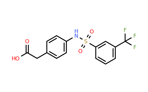 CAS 735305-35-8 | 2-{4-[3-(trifluoromethyl)benzenesulfonamido]phenyl}acetic acid