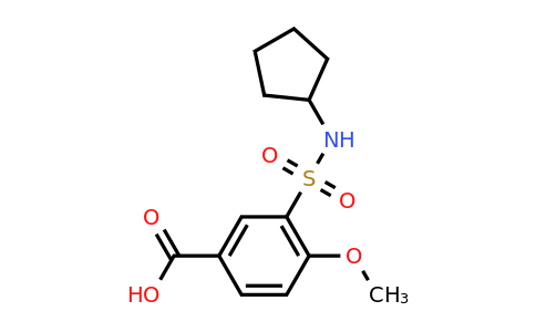 CAS 735305-59-6 | 3-(cyclopentylsulfamoyl)-4-methoxybenzoic acid