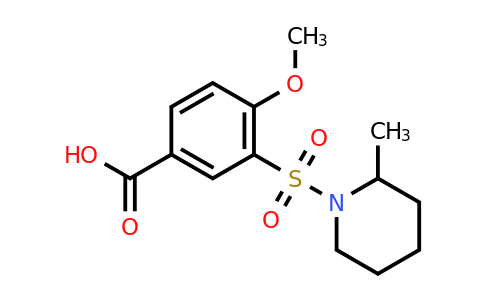 CAS 735305-60-9 | 4-methoxy-3-[(2-methylpiperidin-1-yl)sulfonyl]benzoic acid