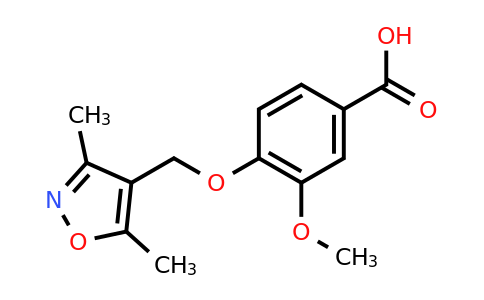 CAS 735320-34-0 | 4-[(dimethyl-1,2-oxazol-4-yl)methoxy]-3-methoxybenzoic acid