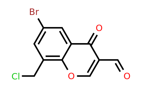 CAS 735321-26-3 | 6-bromo-8-(chloromethyl)-4-oxo-4H-chromene-3-carbaldehyde