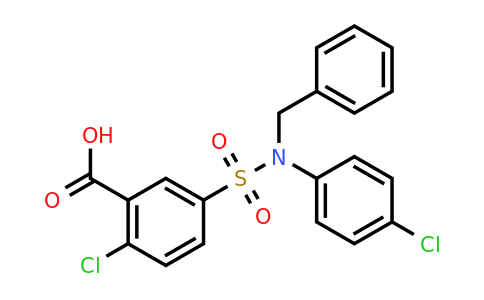 CAS 735322-07-3 | 5-[benzyl(4-chlorophenyl)sulfamoyl]-2-chlorobenzoic acid