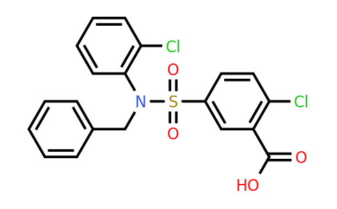 CAS 735322-08-4 | 5-[benzyl(2-chlorophenyl)sulfamoyl]-2-chlorobenzoic acid