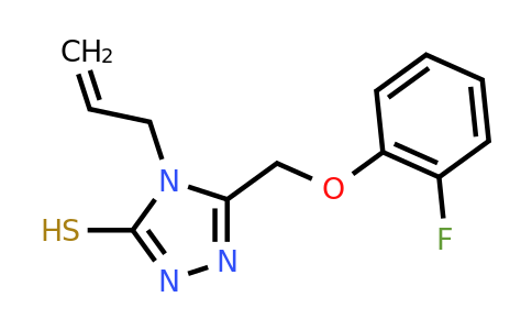 CAS 735322-61-9 | 5-(2-Fluorophenoxymethyl)-4-(prop-2-en-1-yl)-4H-1,2,4-triazole-3-thiol