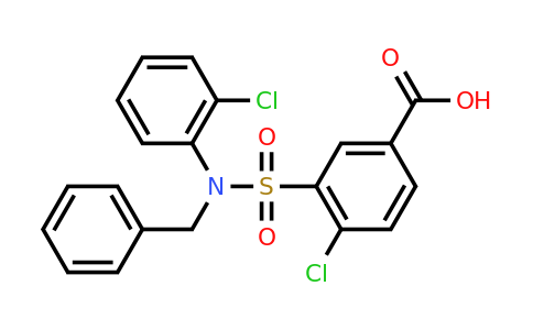CAS 735322-68-6 | 3-[benzyl(2-chlorophenyl)sulfamoyl]-4-chlorobenzoic acid
