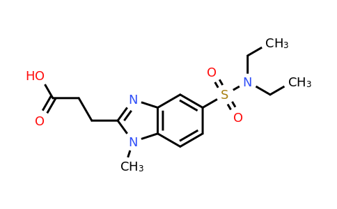 CAS 735322-69-7 | 3-[5-(diethylsulfamoyl)-1-methyl-1H-1,3-benzodiazol-2-yl]propanoic acid