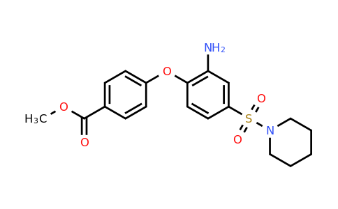 CAS 735322-72-2 | methyl 4-[2-amino-4-(piperidine-1-sulfonyl)phenoxy]benzoate