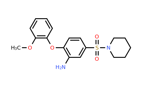CAS 735322-78-8 | 2-(2-methoxyphenoxy)-5-(piperidine-1-sulfonyl)aniline