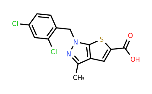 CAS 735335-54-3 | 1-[(2,4-dichlorophenyl)methyl]-3-methyl-1H-thieno[2,3-c]pyrazole-5-carboxylic acid