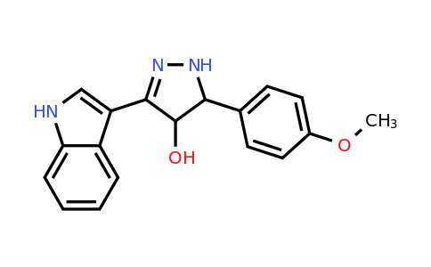 CAS 736949-28-3 | 3-(1H-indol-3-yl)-5-(4-methoxyphenyl)-4,5-dihydro-1H-pyrazol-4-ol