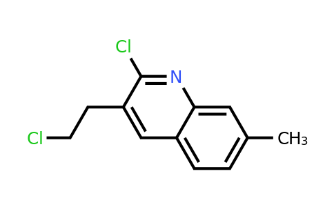CAS 73863-50-0 | 2-Chloro-3-(2-chloroethyl)-7-methylquinoline